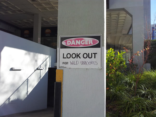Light hearted Friday - Unicorns in Canberra