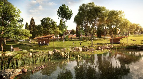 Denman prospect landscape (artist's impression)