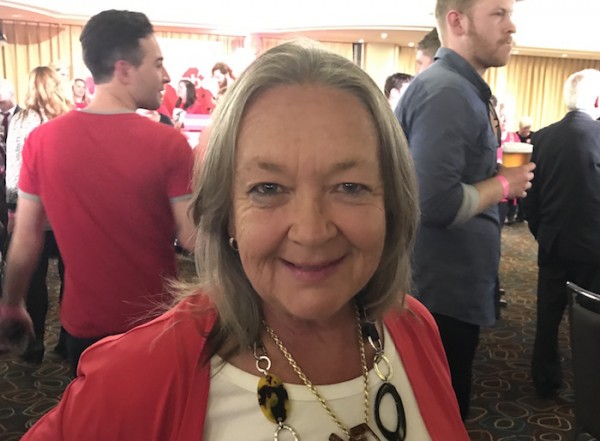 Joy Burch on election night. Photo: Charlotte Harper