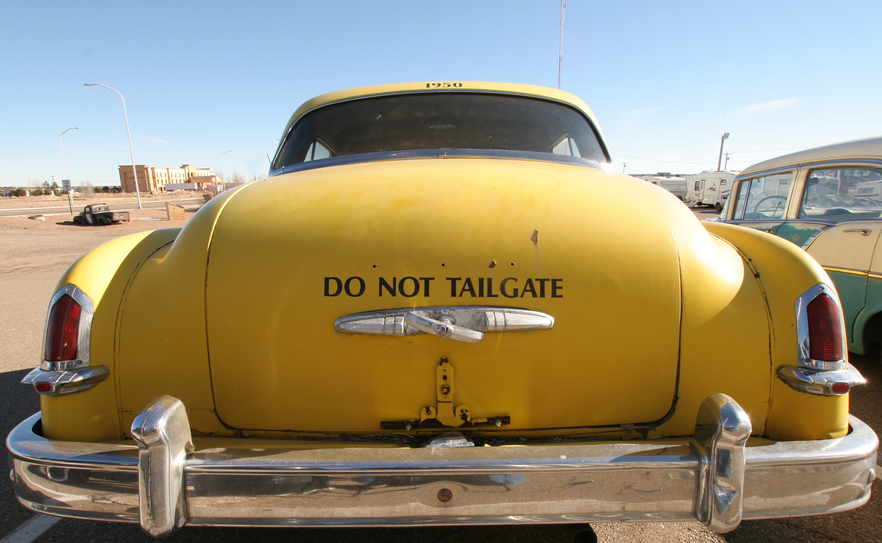 Be warned, tailgaters, the cops have you in their sights