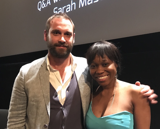 Jake Ryan and Bolude Fakuade after the screening. Photo: Charlotte Harper