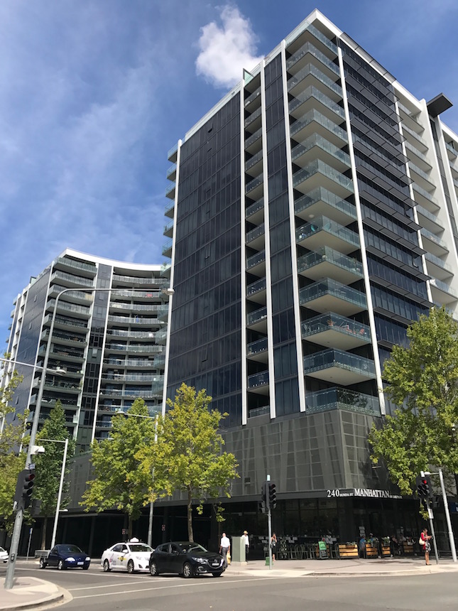 The Manhattan on the Park complex. Photo: Charlotte Harper