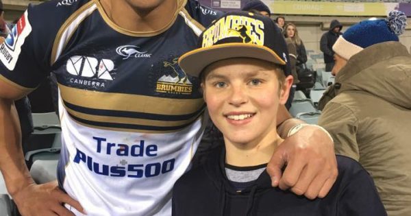 Canberrans urged to show support for 13-year-old footy fan injured in horrific crash