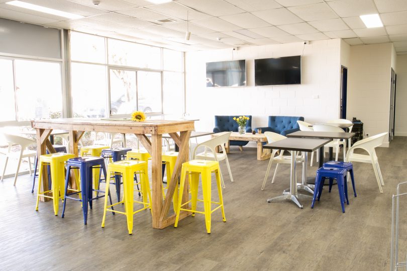 Basketball ACT's refurbished cafeteria / Photo: Rosevear Photography.
