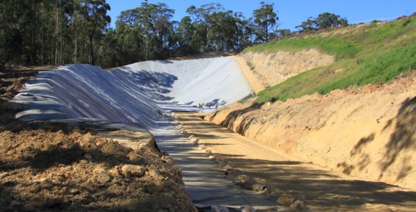 A new landfill cell at the Brou waste facility. Photo:: Eurobodalla Shire Council.