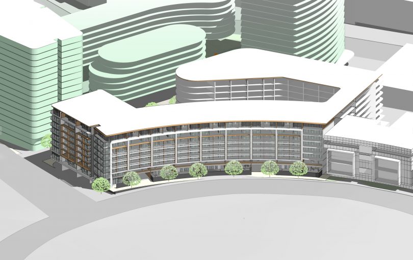 An artist's impression of the planned development on Section 100 in the City. Image: Supplied.