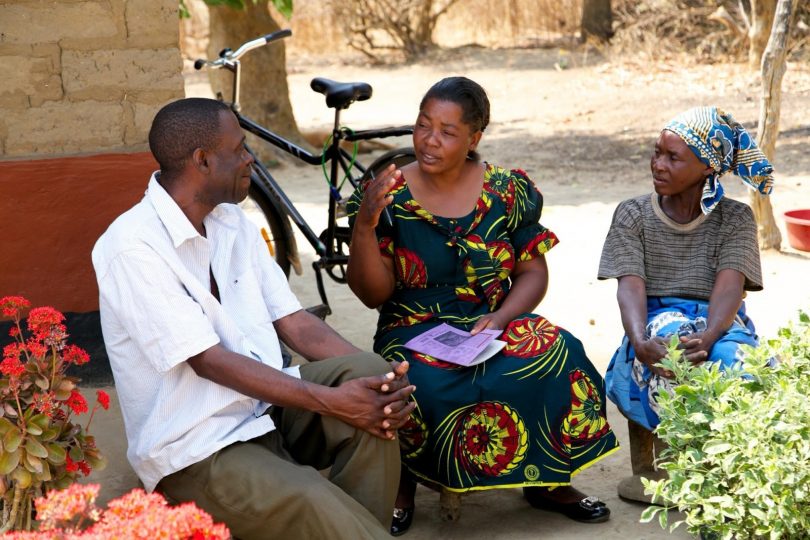 Healthcare volunteer Royce walked 12 km each day to visit 3-5 patients. With her Buffalo Bicycle, she now sees 15-18 patients each day. Photo: supplied.