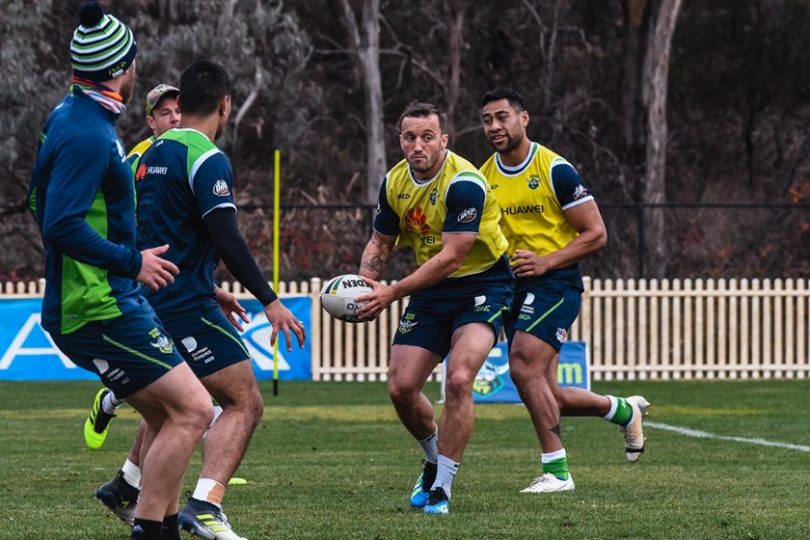Josh Hodgson denies he will be the Raiders 'saviour' as he makes his return from a torn ACL. Photo: Supplied by Canberra Raiders.