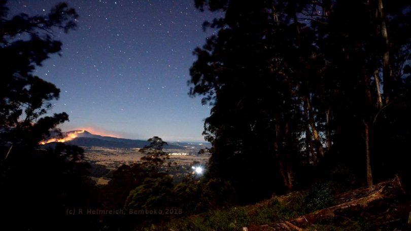Yankees Gap Fire from Pipers Lookout, Saturday, August 18. Photo: Rachel Helmreich.
