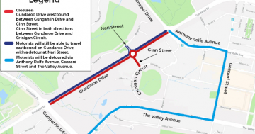 Gundaroo Drive duplication road works to cause minor delays this weekend
