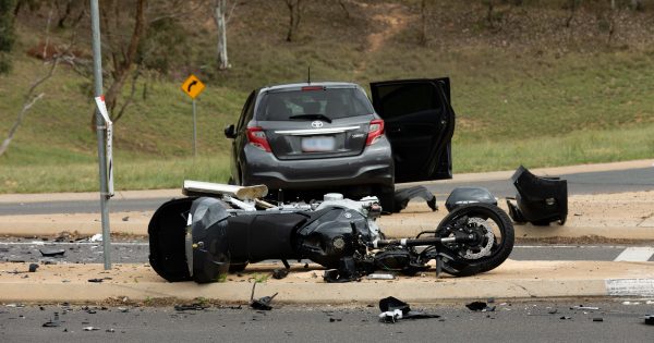 Motorcyclist taken to hospital after 'serious' two-vehicle collision in Farrer