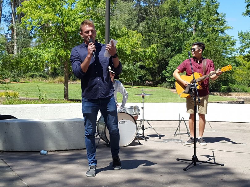Kade Klemke engaged in his role as a pastor. Photo: Supplied.