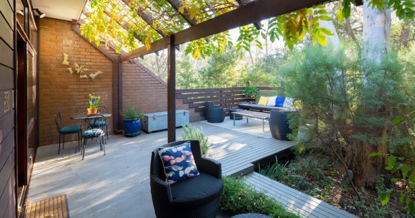 Home among the trees and parrots at Wybalena