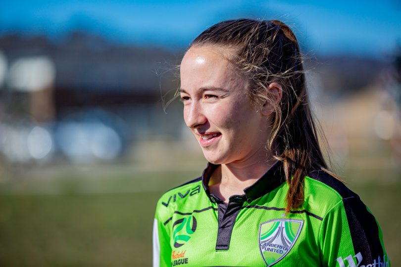 Laura Hughes from Canberra United.