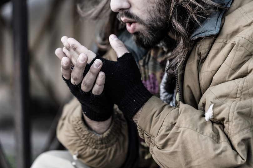 Homeless man