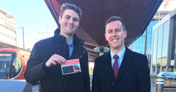 Millionth passenger boards light rail amid growing uptake of public transport