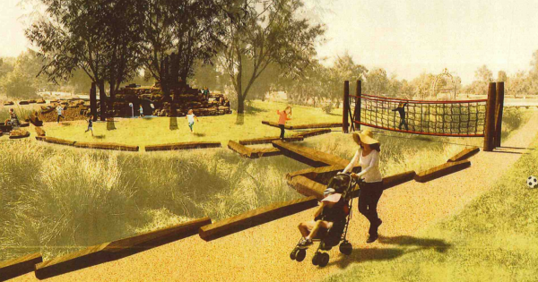 Nature play spaces in Woden, City and Farrer begin to take shape