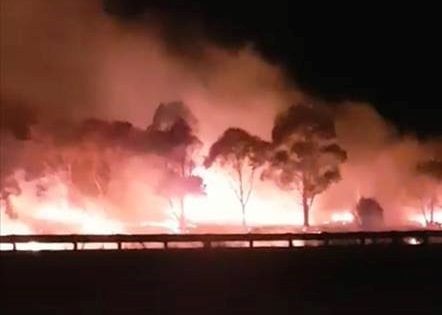 Fireworks light up bush at Bredbo, RFS 
