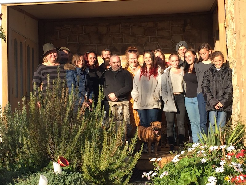 Lyn's family visit in Boorowa