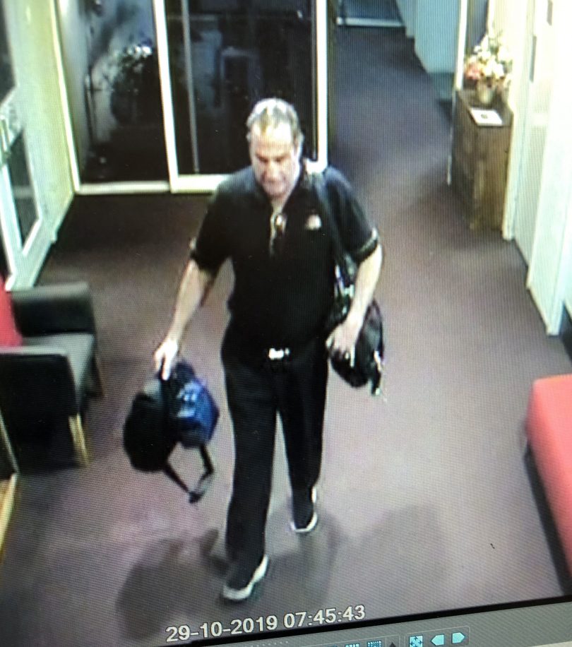CCTV of Mr Kleinert