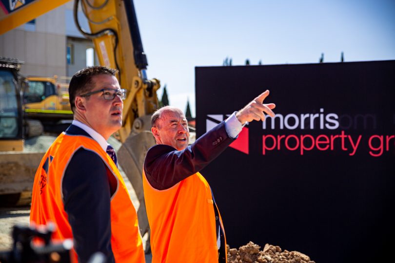 Barry Morris with Senator Zed Seselja