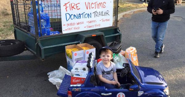 Canberra connects for bushfire relief, but they may need a bigger truck