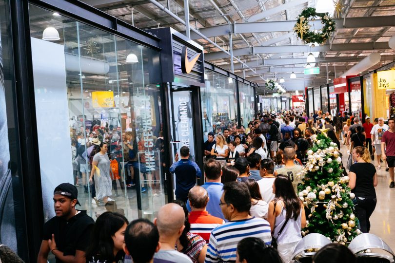 Boxing Day at the Canberra Outlet