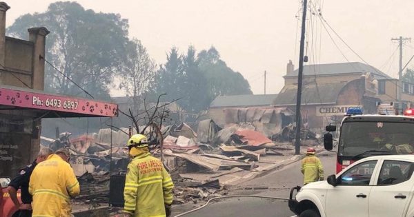 Morning firestorm leaves Cobargo a smoking ruin, two dead