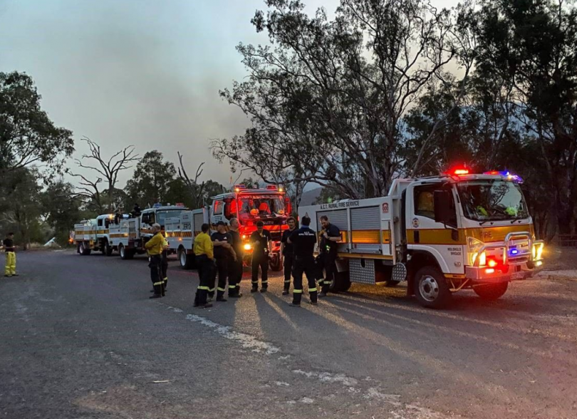 Emergency Services, at the Orroral Valley fire