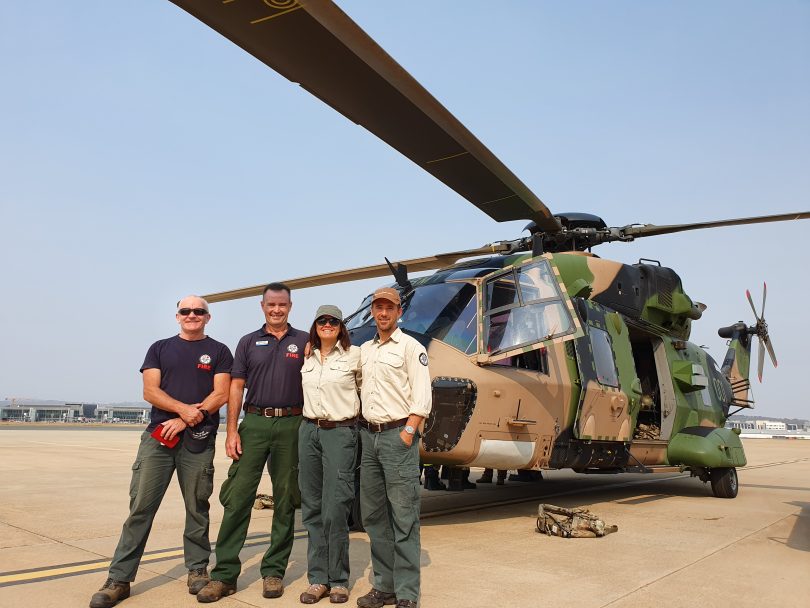 Namadgi National Park, ACT Parks and Conservation, Army helicopter