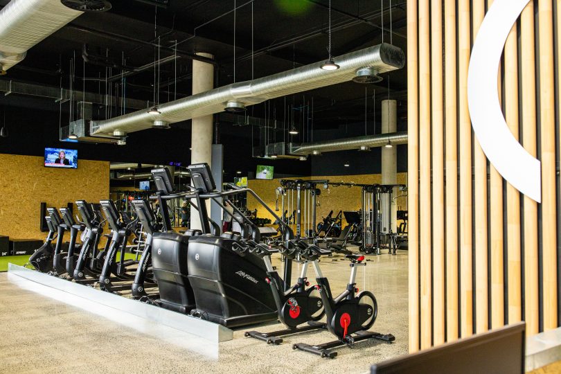 Club Lime gym equipment.