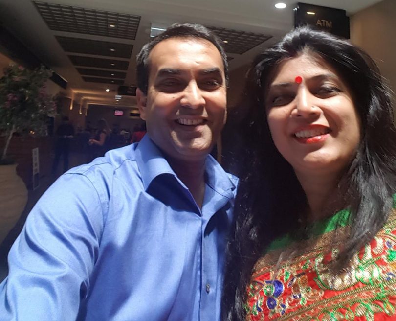 Ajit Kumar and his wife Jyotsna