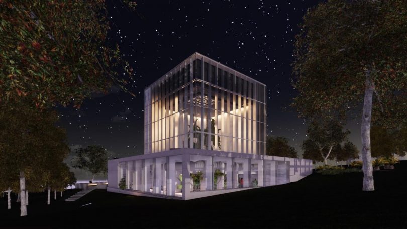 Artist's impression of the 'Hovering Cube'
