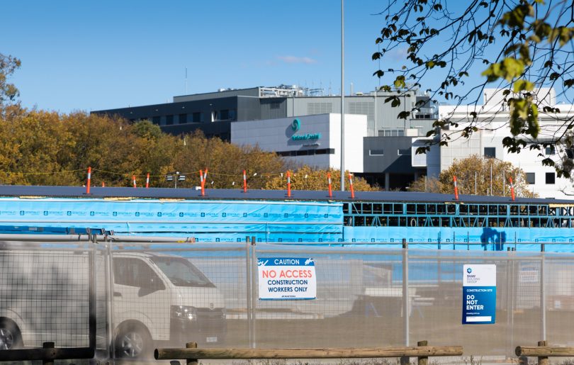 Construction is continuing at Garran