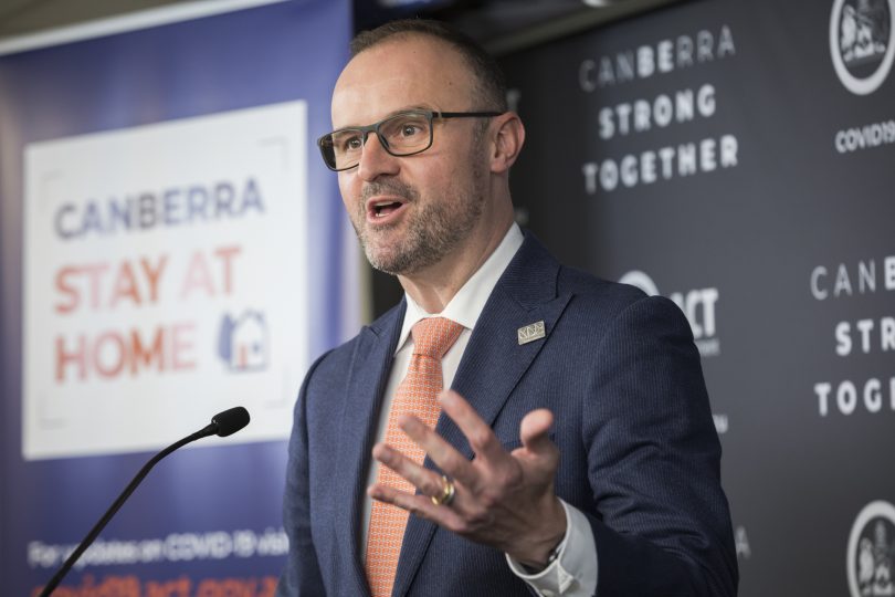 Chief Minister Andrew Barr