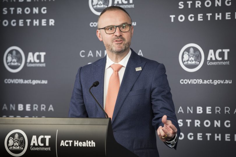 Chief Minister Andrew Barr
