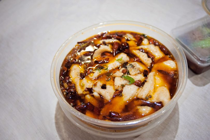 Image by Michelle Taylor Chef’s Special Fish drizzled with hot chilli oil
