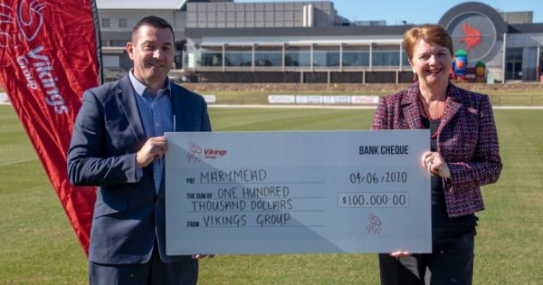Vikings Group and its club community raise $100,000 for Marymead