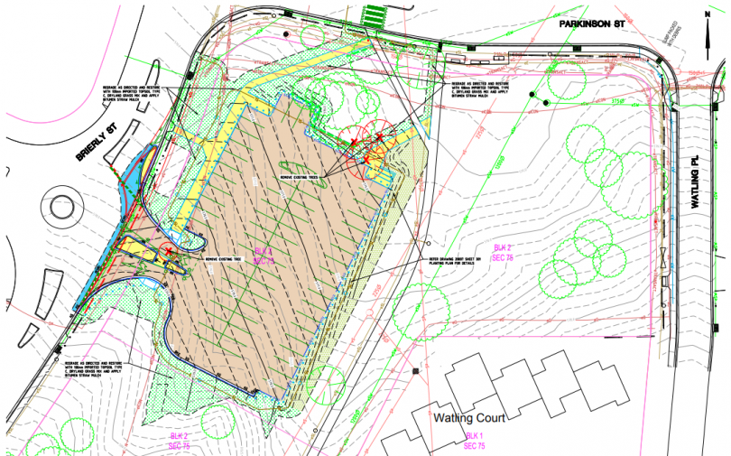 The landscape plan