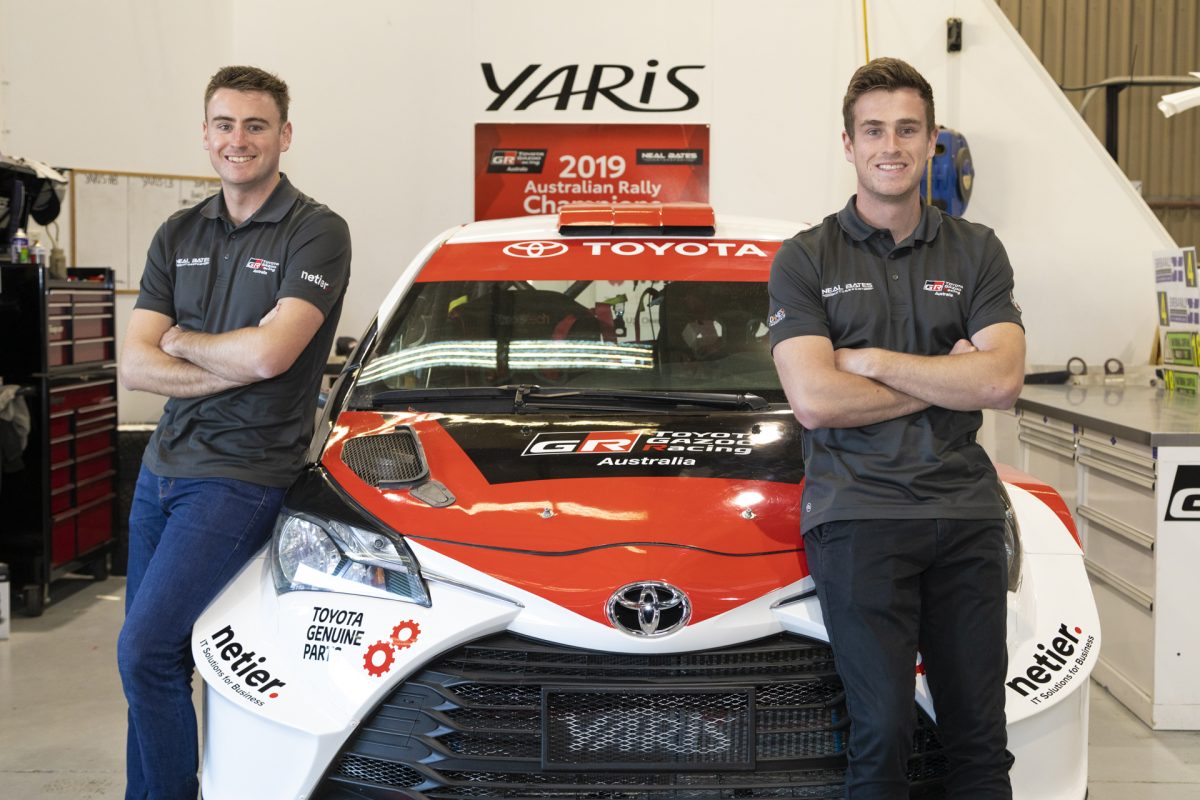 Canberra's rallying brothers Harry and Lewis Bates remain in training.