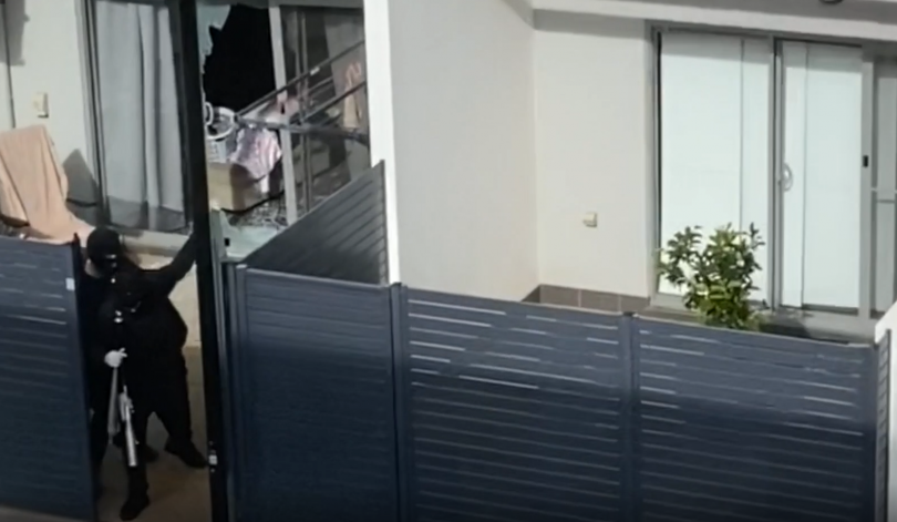 Suspects entering the premises