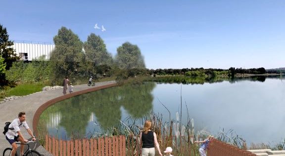 Lake path and walkway to beautify Belconnen Arts Centre surrounds