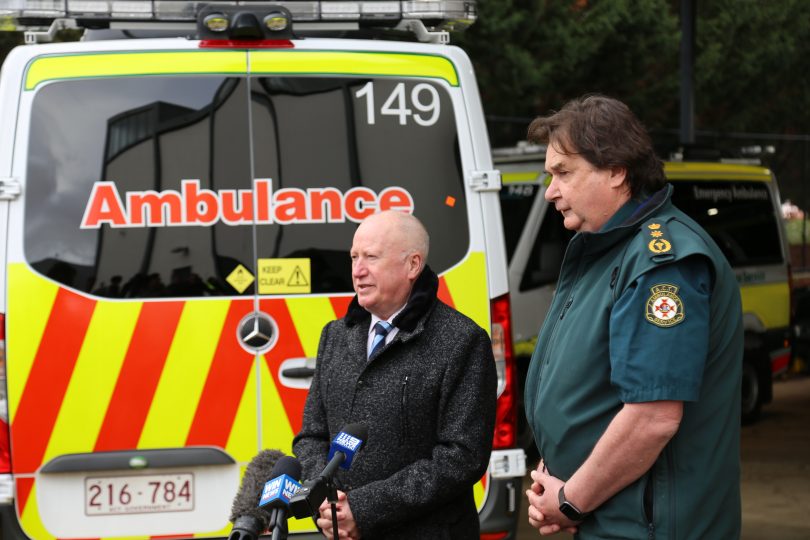 Emergency Services Minister Mick Gentleman