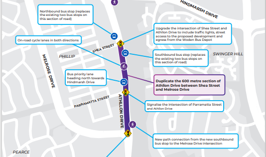 Government releases plans to complete Athllon Drive duplication