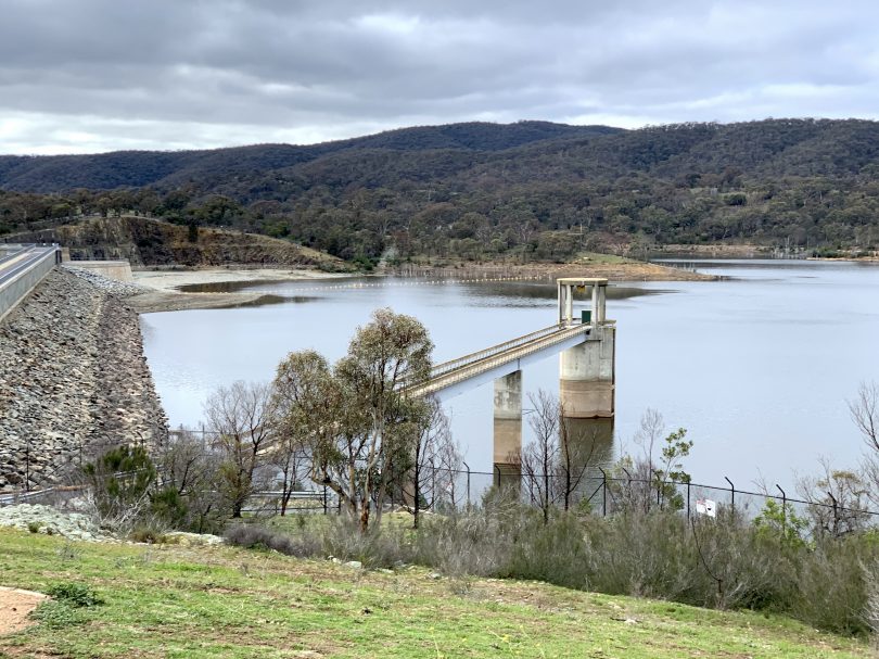 Googong Dam on Tuesday, 11 August