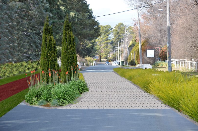 Road narrowing