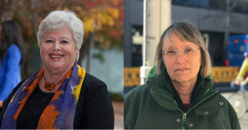 Vicki Dunne and Caroline Le Couteur bid farewell to the Assembly