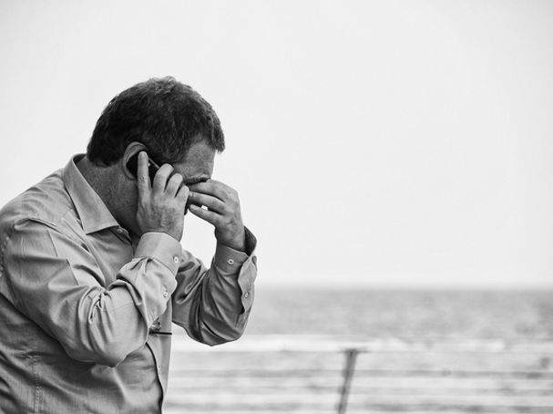 Anguished man