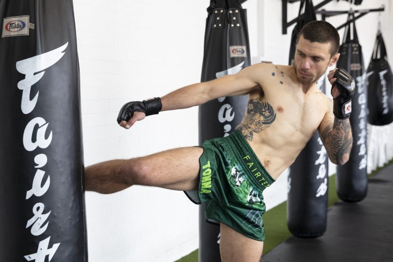 Josh Tonna training