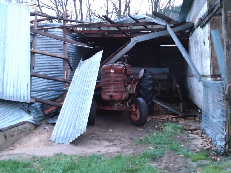 Tractor shed
